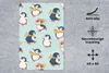 MuchoWow® Mauspad Mousepad Kinder - Pinguin - Schlittschuhe Produktbild-Vorschau 2