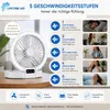 LIFETIME AIR Mini ventilátor USB, 1200 mAh batéria – stolný Náhľad obrázku produktu 6