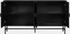 An open black sideboard with four doors and two shelves. Produktbild-Vorschau