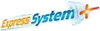 The image shows the logo and name of the product 'Express System+' with a dynamic, swooshing effect. Anteprima dell’immagine prodotto
