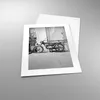 Poster - Poster ohne Rahmen - Alt Motorrad Schwarz und Weiß Produktbild-Vorschau 3
