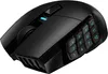 A black gaming mouse with a numbered keypad on the side. Produktbild-Vorschau
