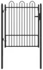 Portail vidaXL HORST 100 x 125 cm, métal noir, Voir les images du produit 1