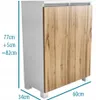 KOMODA ŁAZIENKOWA 60 kosz z koszem na pranie dąb wotan 60cm Podgląd zdjęcia produktu 3
