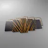 Bild auf Leinwand - Leinwandbild - 5 Teile - Blatt golden Produktbild-Vorschau 2