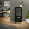 ML-Design Vitrinenschrank Schwarz, Vitrine mit 2 Produktbild-Vorschau 8
