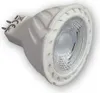 A white LED light bulb with a GU10 base is shown against a white background. Produktbild-Vorschau