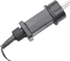 A black electrical plug with a wire attached, isolated on a white background. Náhľad obrázku produktu