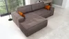 Ecksofa TOR mit Schlaffunktion. Farbe: Mocca. Produktbild-Vorschau 3