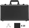 A black storage case with two keys and a small black rectangle labeled 'X 20' below it. Anteprima dell’immagine prodotto