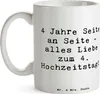 Mr. & Mrs. Panda Kaffeetasse Spruch 4. Hochzeitstag Produktbild-Vorschau 3