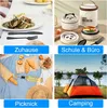 Camping Besteck, 9 Stück Edelstahl Reisebesteck mit Etui, Produktbild-Vorschau 4