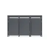 DEGAMO Mülltonnenbox 3er ULM 200x80x124cm mit Pfanzkasten, Produktbild-Vorschau 2