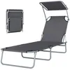 Outsunny Sonnenliege Gartenliege Relaxliege Dreibeinliege Produktbild-Vorschau 1