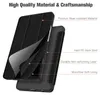 A diagram showing the layers of a black tablet case. Produktbild-Vorschau