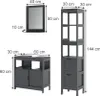 Badmöbel-Set Vicco Vilda Grau 3-teilig, Model 56281 Produktbild-Vorschau 2