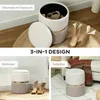 HOMCOM Sitzhocker mit Stauraum Hocker mit Deckel, Produktbild-Vorschau 6