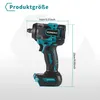 A cordless impact wrench with dimensions indicated. Produktbild-Vorschau