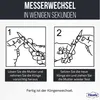 Skalpell +5 Ersatzklingen Bastelmesser Set Hobbymesser Produktbild-Vorschau 4