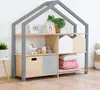 Wooden House Shelf SHELLY - Grey - Natural decor Produktbild-Vorschau 1