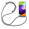 A smartphone with a gray lanyard case is displayed against a white background. Anteprima dell’immagine prodotto