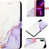 iPhone XR Hülle, Marmor Motiv Kunstleder Tasche Wallet Produktbild-Vorschau 1