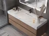 Waschbecken hängend  - 120.2 x 45.2 x 8 cm - Weiß mit Produktbild-Vorschau 1