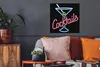 MuchoWow® Poster Eine Illustration eines Neon-Bar-Schildes Produktbild-Vorschau 2