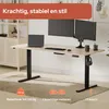 AREBOS elektrisch in hoogte verstelbaar bureauonderstel Wit Productafbeelding-voorbeeld 6