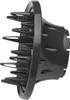 A black hair dryer diffuser attachment is shown against a white background. Anteprima dell’immagine prodotto