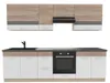 Kuchynská linka 270 cm – ECONO A PLUS – dub Sonoma – bílá Náhled obrázku produktu 1
