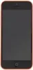 A black iPhone 5C with a red border.