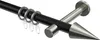 Interdeco Gardinenstange / Vorhangstange Schwarz / Produktbild-Vorschau 1
