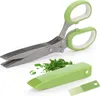 forbici da cucina a 5 lame in acciaio inossidabile | Anteprima dell’immagine prodotto 1