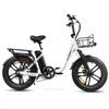 A white electric bicycle is shown against a white background. Produktbild-Vorschau