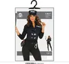A woman wearing a SWAT costume is displayed on a hanger against a white and gray background, with a smaller image of the same costume in the lower right corner. Podgląd zdjęcia produktu