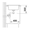 Lavello Blanco LEXA 8, dimensioni 780 x 500 mm, colore Anteprima dell’immagine prodotto 8
