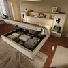 Letto imbottito idraulico Flieks 180x200 cm con comodini Anteprima dell’immagine prodotto 1
