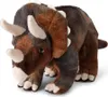 A plush toy Triceratops dinosaur is shown from the front on a white background. Produktbild-Vorschau