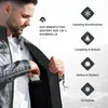PAULGOS Veste en cuir pour hommes Veste en cuir véritable Voir les images du produit 3