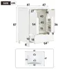 Meuble sous-lavabo Merax de 61 cm avec vasque en céramique, Voir les images du produit 7