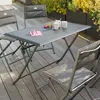 Azua Balkontisch klappbar Gartentisch rechteckig schwarz Produktbild-Vorschau 5