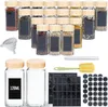 LZQ 12 pcs ensemble de bocaux à épices de ménage, 120ml Voir les images du produit 1