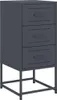 vidaXL Table de nuit anthracite 36x39x78 cm acier Voir les images du produit 2