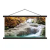 MuchoWow® Textilposter Wald - Wasserfall - Herbst 60x30 cm Produktbild-Vorschau 1