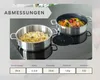 DIVORY Schmorpfanne 28 cm – Hohe Edelstahl Servierpfanne Produktbild-Vorschau 3