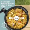 GOURMETmaxx elektrische pizzapann met thermostaat en glazen Productafbeelding-voorbeeld 2