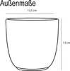 Blumenübertopf "Tusca" aus Keramik H 13 cm – Ø 13,5 Fuchsia Produktbild-Vorschau 2