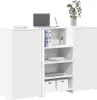 vidaXL Recepční stůl bílý 155x50x103,5 cm materiál na bázi Náhled obrázku produktu 2