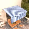 vidaXL Markise Automatisch Einziehbar mit Volant 4x3 m Blau Produktbild-Vorschau 10
